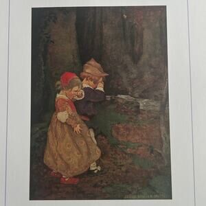 Willcox Smith, Hansel and Gretel, Book Page, 14x10", Art Print, ~ 250922-WH 406